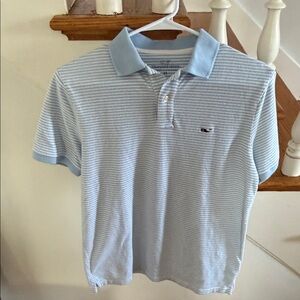 Vineyard Vines Light Blue Striped Polo Shirt